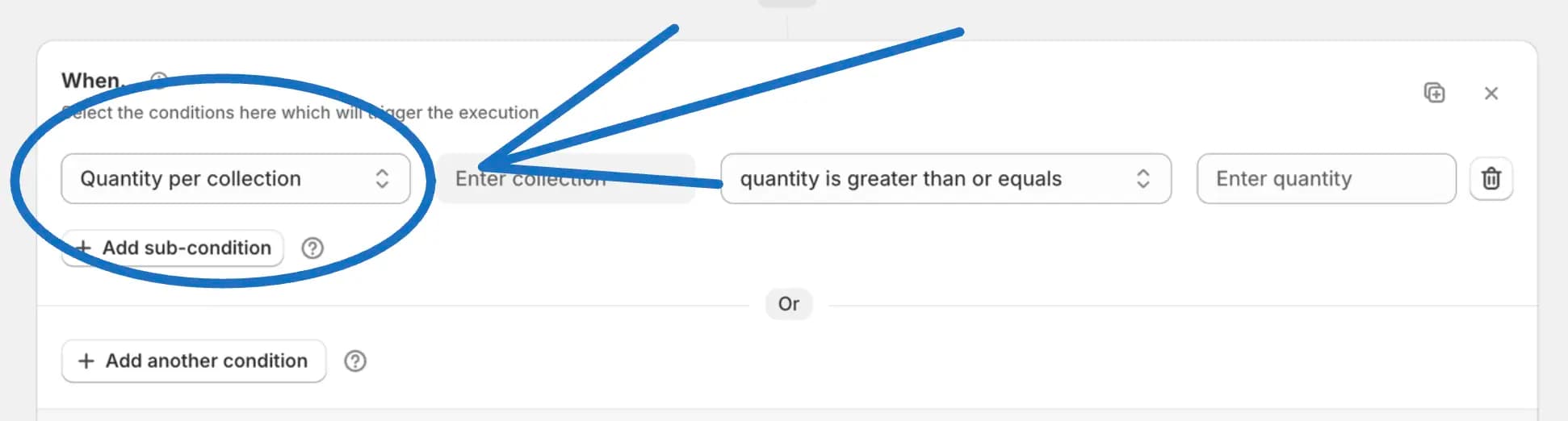Quantity per collection condition available in checkout rules